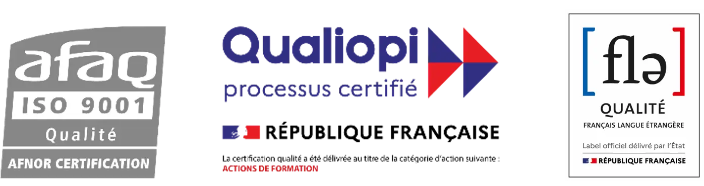 btl-logos-qualite-formation-langues BTL a plusieurs certificats de qualité pour la formation en langues étrangères